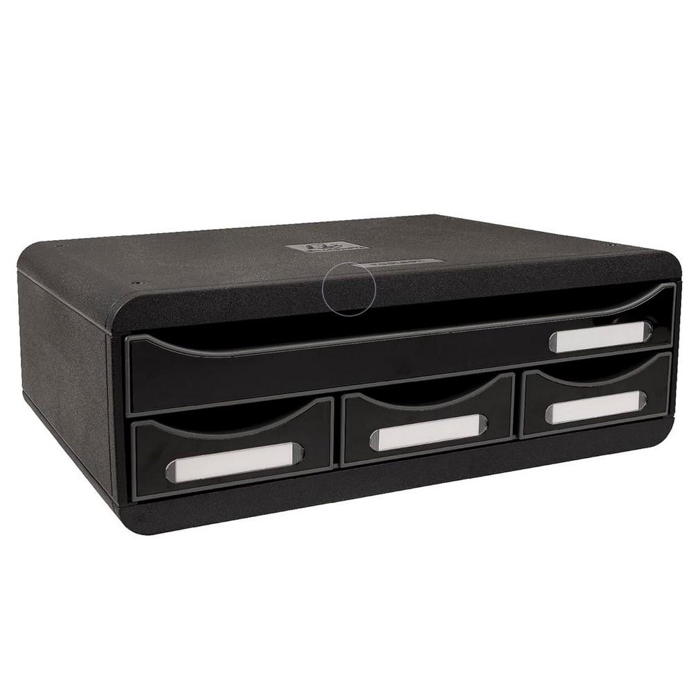MODULO 4 CAJONES MINI NEGRO