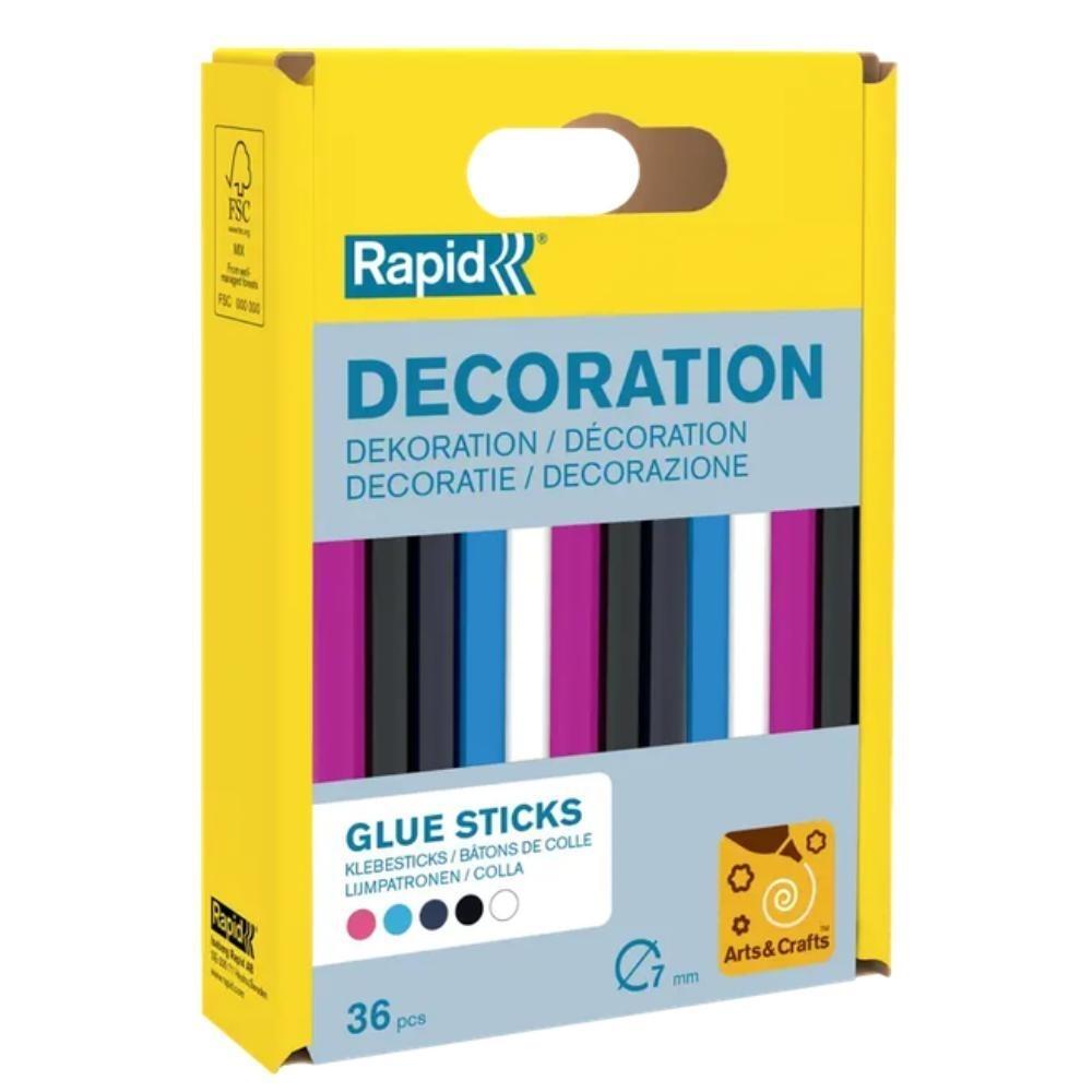 BARRAS DE SILICONA 7mm COLORES RAPID 36ud