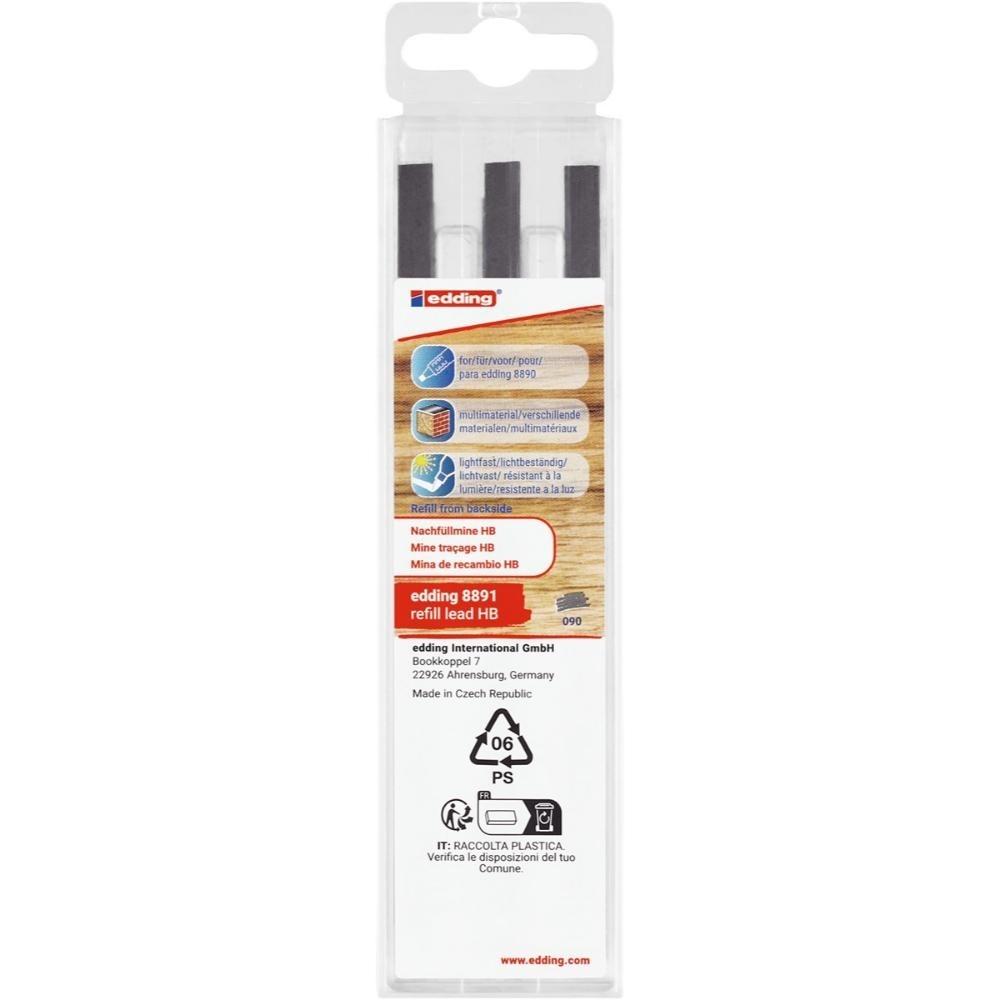 ESTUCHE 6 MINAS CARPINTERO 2X5 MM EDDING 8890
