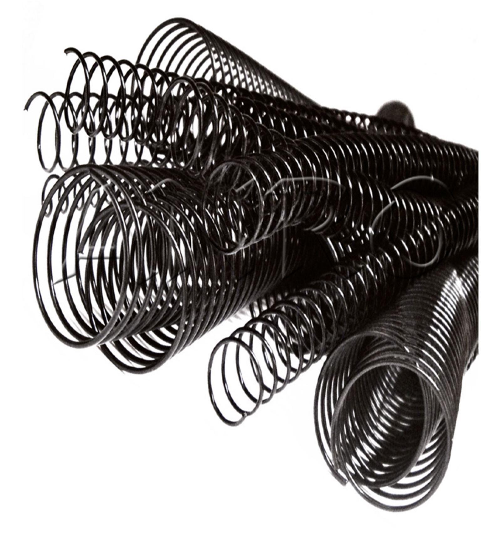ESPIRAL PARA ENCUADERNACION METALICO NEGRO