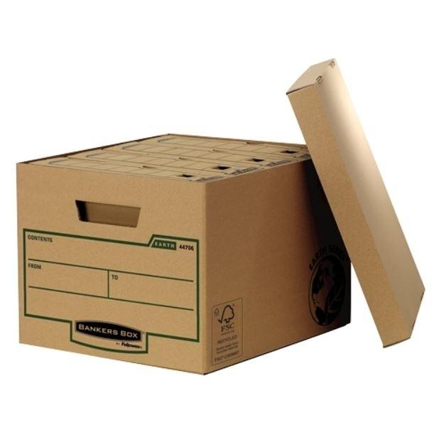 CAJA CONTENEDOR AZUL CON TAPA FIJA FELLOWE