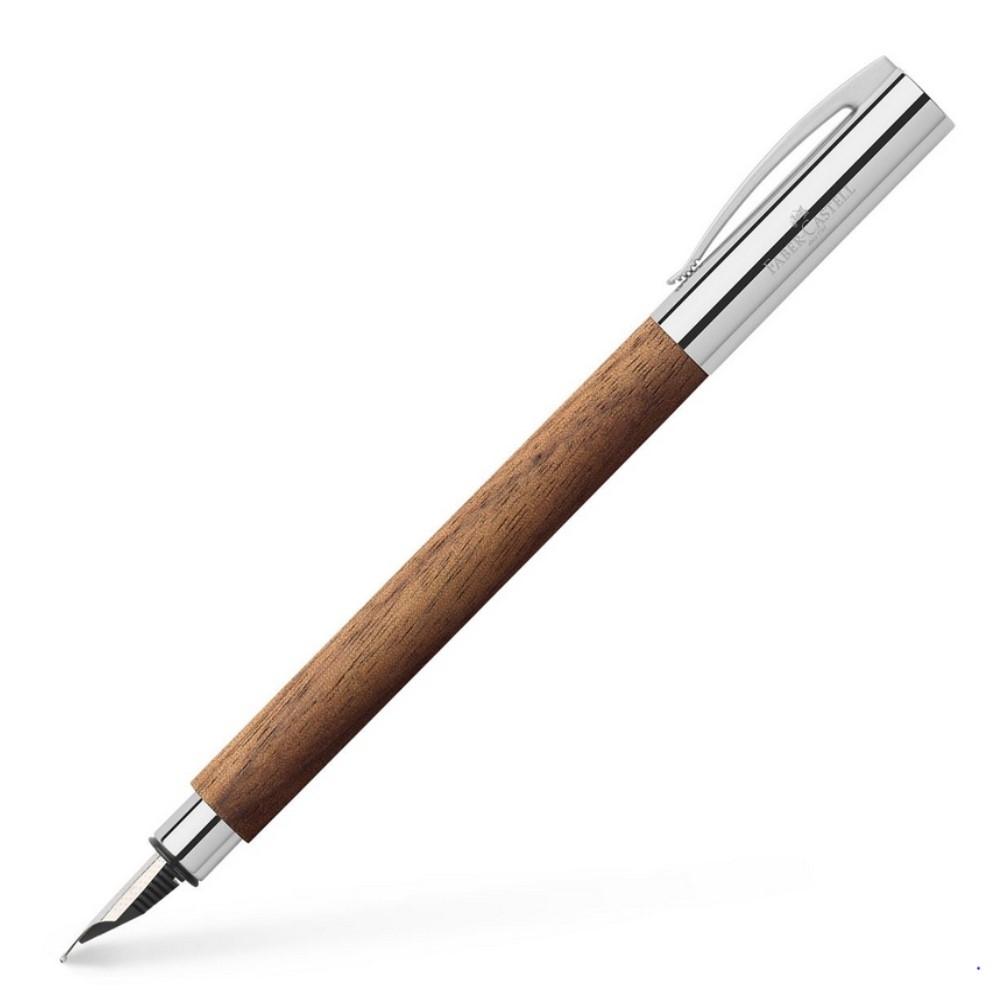 PLUMA FABER CASTELL AMBITION MADERA NOGAL