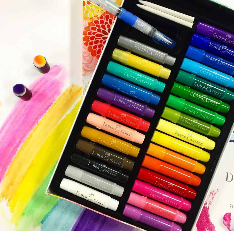 CERAS GELATOS ACUARELABLES FABER-CASTELL