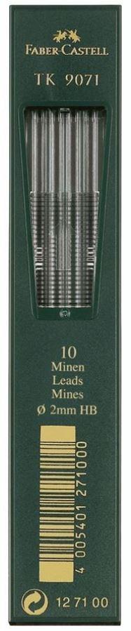 MINAS FABER CASTELL 2MM HB (10UDS)