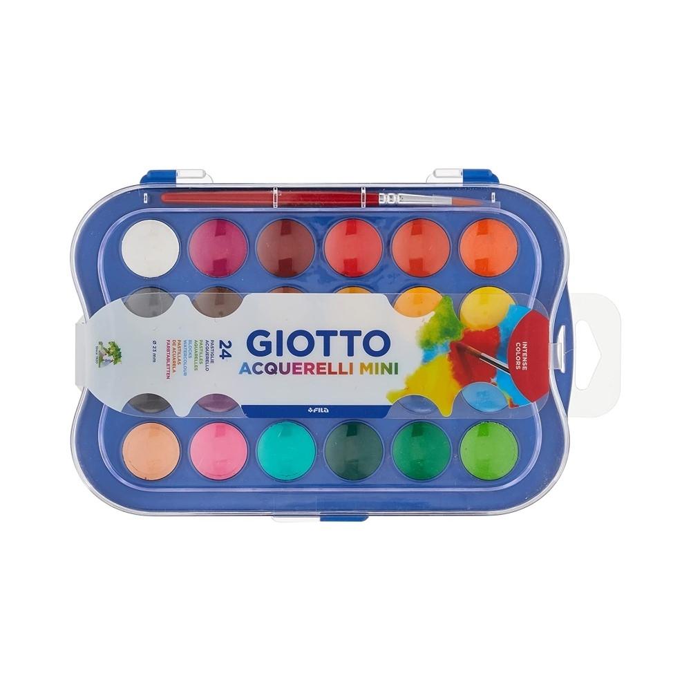 ACUARELAS GIOTTO MINI ESTUCHE 24 UDS + PINCEL 23MM