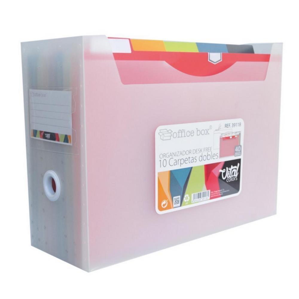 ORGANIZADOR CARPETAS 10 UNID COLORES SUPRA OFFICE BOX 39118
