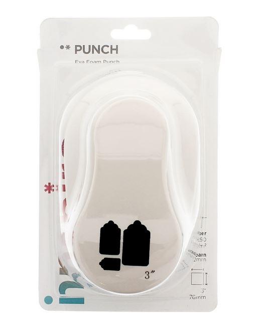 TROQUELADORA DE FIGURAS EVA FOAM PUNCH ETIQUETAS 76MM