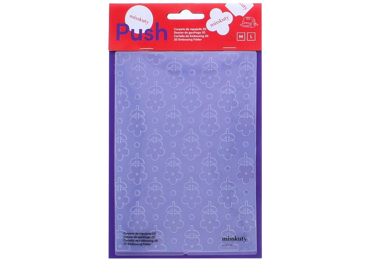 CARPETA REPUJADO 2D PUSH FLORES MISSKUTY