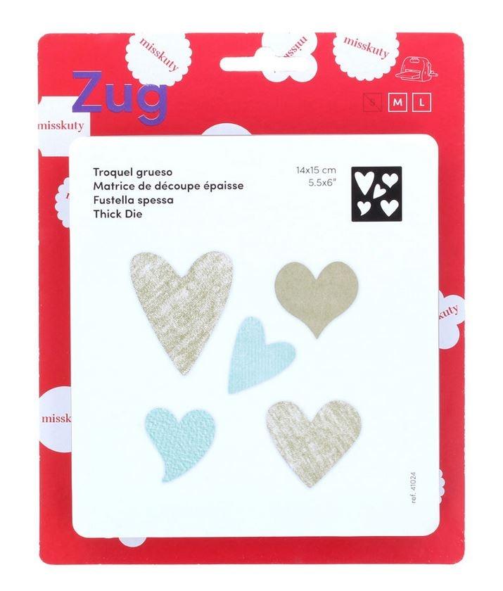 TROQUEL GRUESO ZUG CORAZONES MISSKUTY