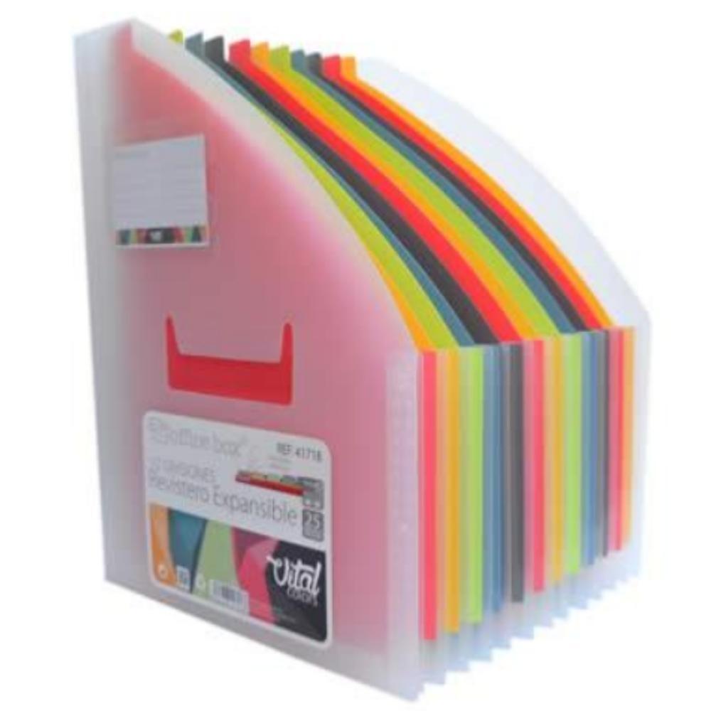 REVISTERO EXTENSIBLE 12 DIVISIONES VITAL COLORS