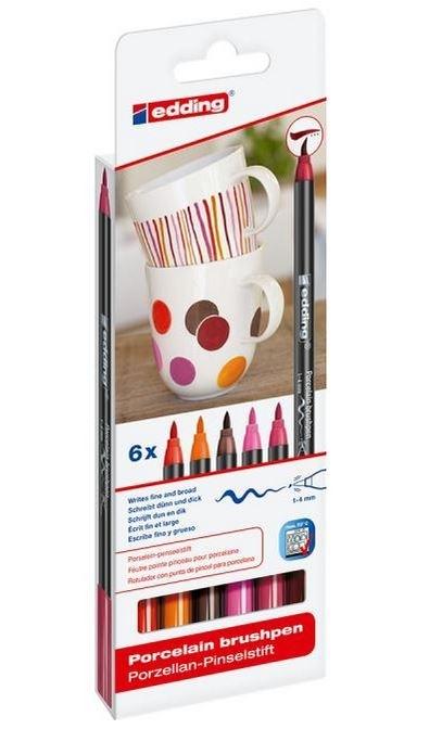 SET 6 ROTULADORES PORCELANA CALIDOS