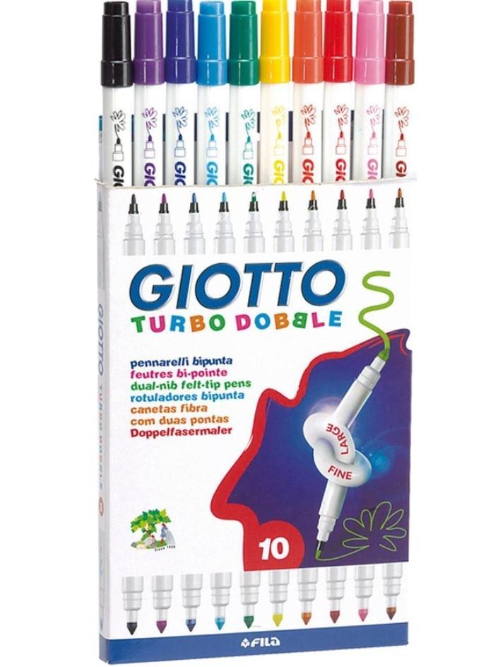 ROTULADORES GIOTTO DOBLE PUNTA 10 COLORES