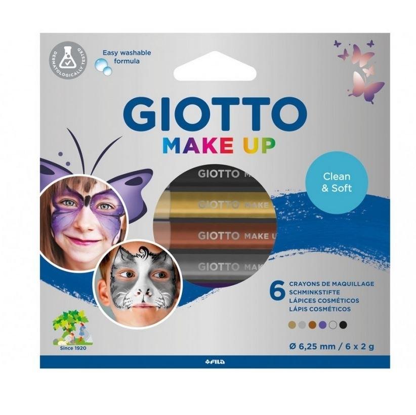 SET 6 LAPICES DE MAQUILLAJE METALICOS GIOTTO MAKE UP