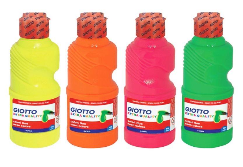 TEMPERA 250 ml. GIOTTO FLUORESCENTE