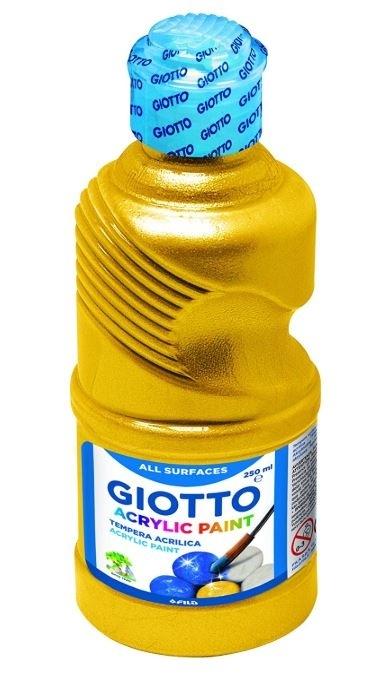 TEMPERA ACRILICA 250 ml.ORO y PLATA GIOTTO