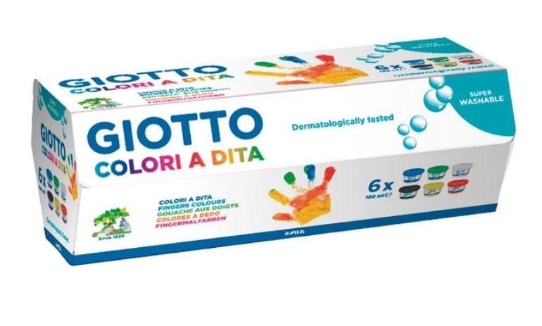 PINTURA A DEDOS GIOTTO 100 ml. 6 UD
