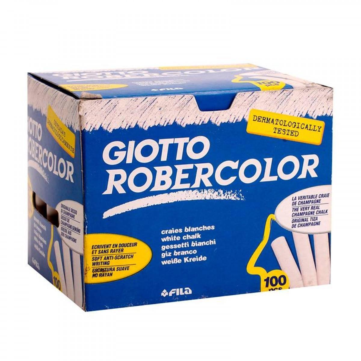 TIZAS GIOTTO ROBERCOLOR BLANCA 100U