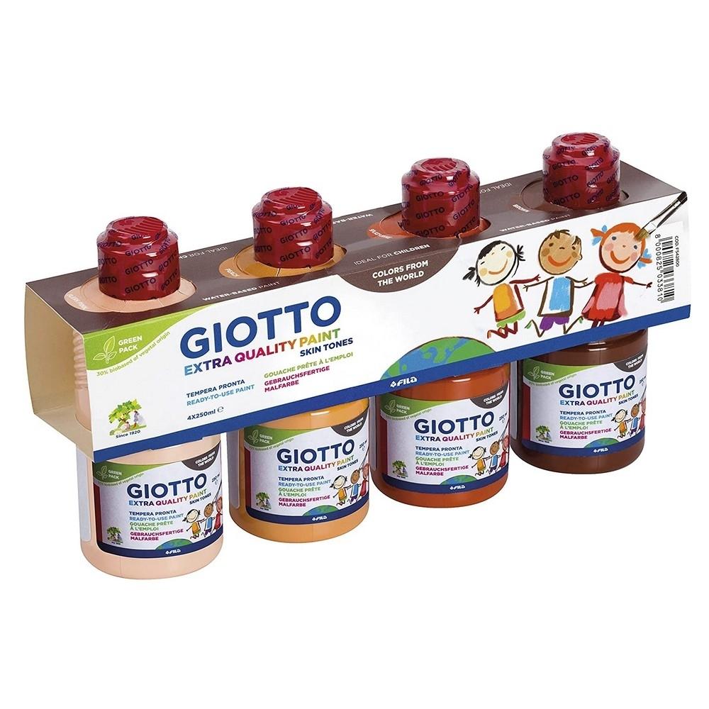 TEMPERA GIOTTO SET 4X250ml SKIN TONES