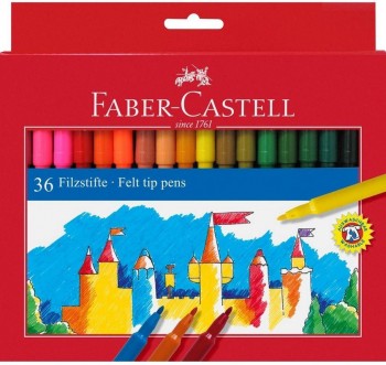 ROTULADORES DE COLORES FABER-CASTELL CAJA CARTON