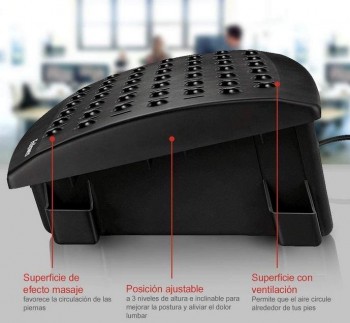 REPOSAPIES REGULABLE SISTEMA CALOR AIRE FELLOWES
