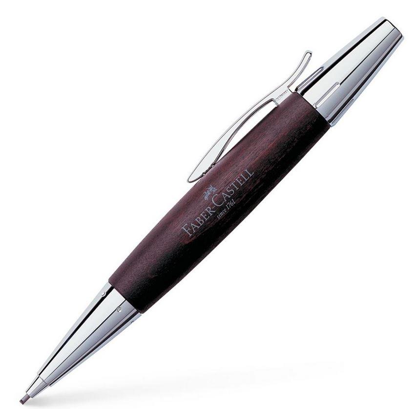 PORTAMINA FABER C PERAL CROMO MARRON OSCURO