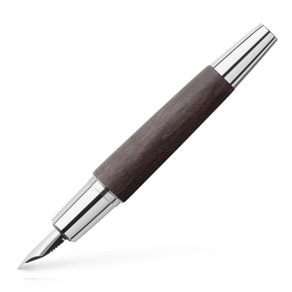 PLUMA FABER CASTELL EMOTION MADERA PERAL NEGRA F