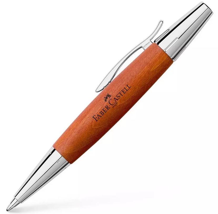 BOLIGRAFO FABER-CASTELL E-MOTION MADERA PERAL COÑAC