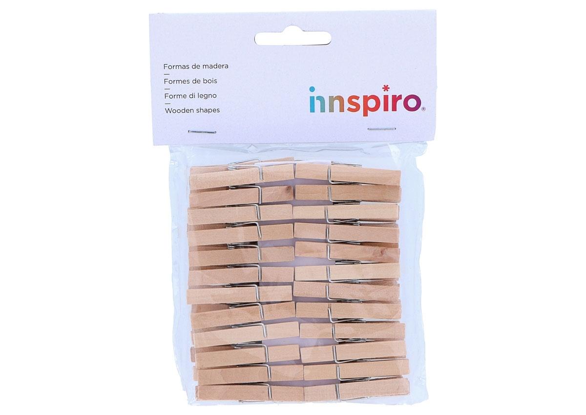 PINZAS MADERA NATURAL 48X7MM 48UND