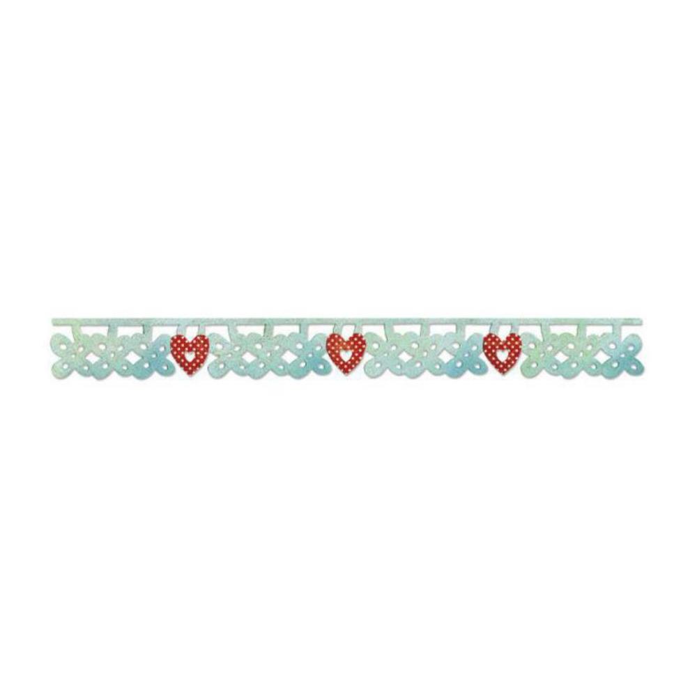 TROQUEL SIZZLITS DECORATIVO AMULETOS DE FLOR Y CORAZON