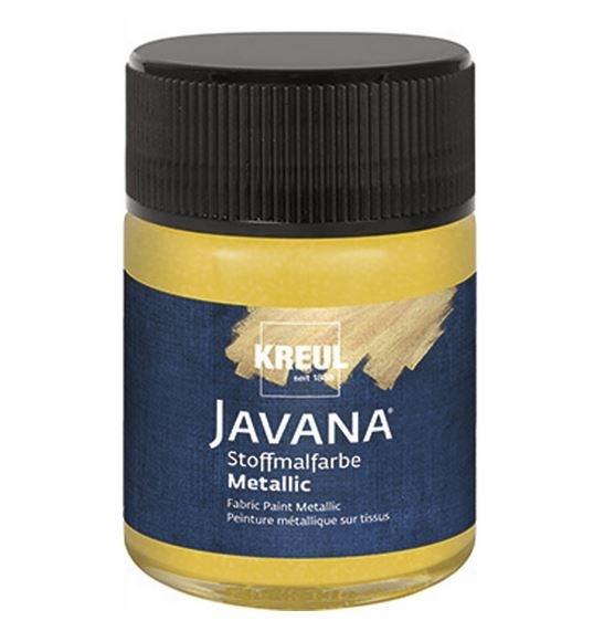PINTURA JAVANA TEXTIL METAL ORO Y PLATA 50ML
