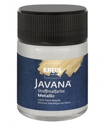 PINTURA JAVANA TEXTIL METAL ORO Y PLATA 50ML