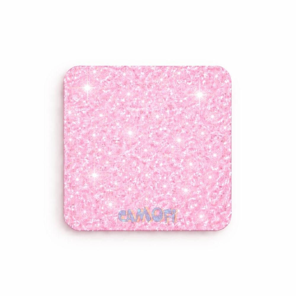 PLANCHA METACRILATO GLITTER ROSA 30X28 3MM