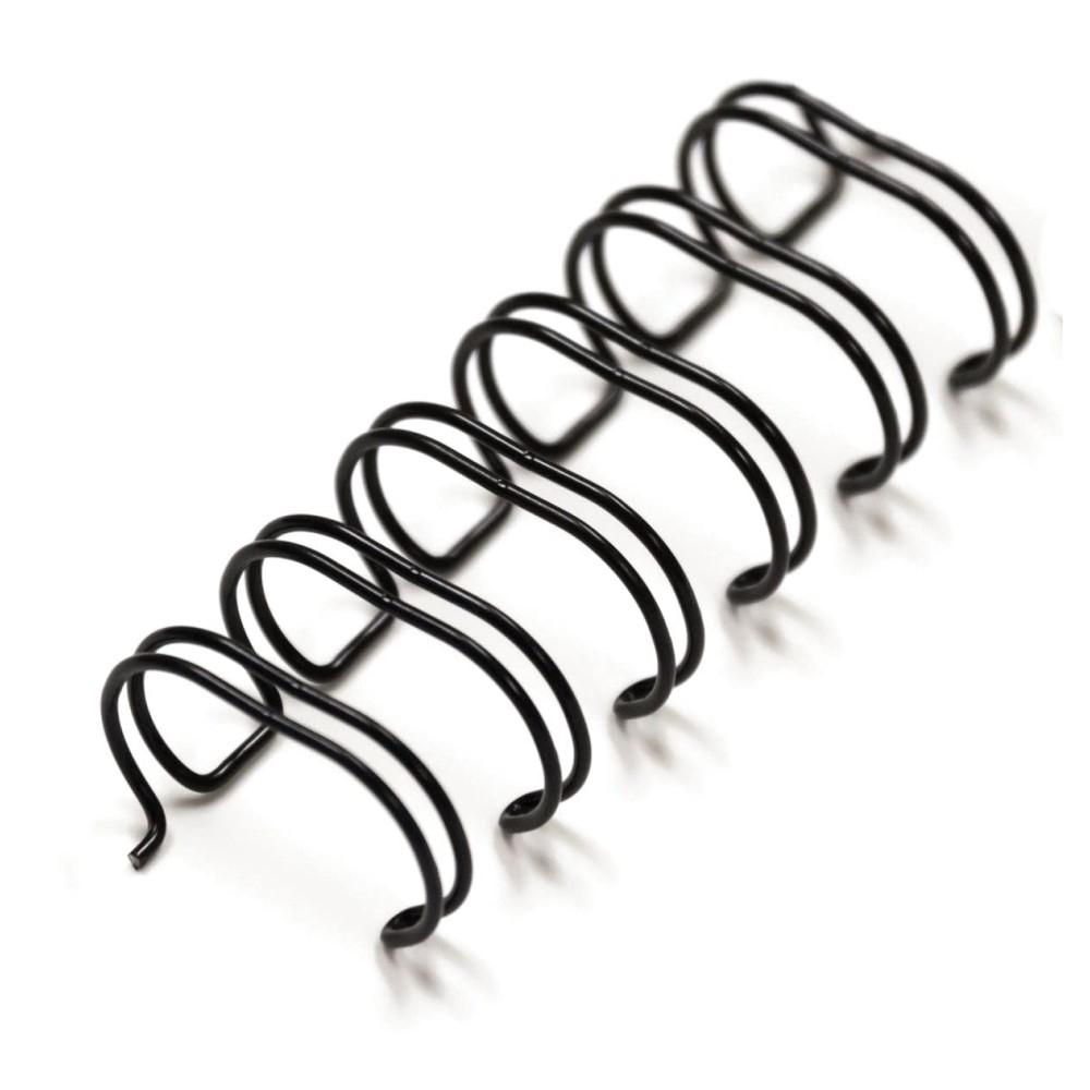 DOBLE ESPIRAL METALICO WIRE NEGRO PACK 100
