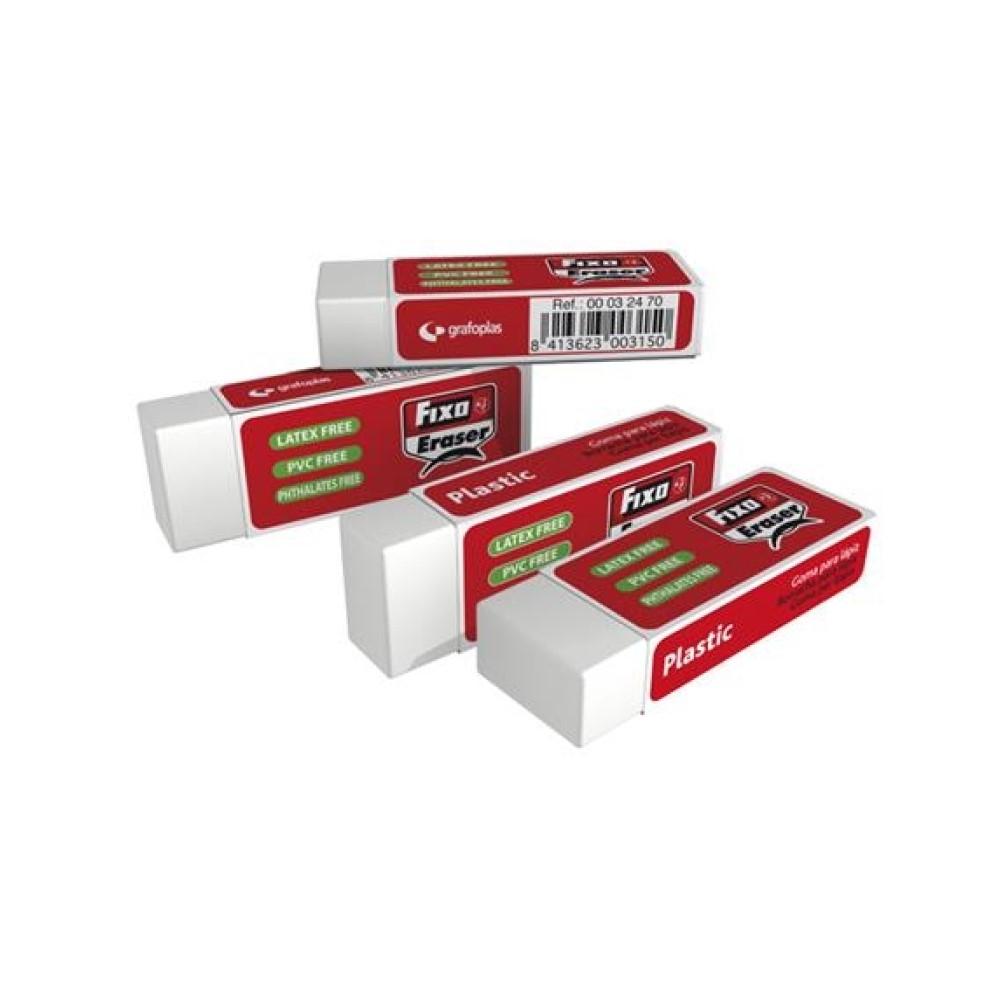GOMA DE BORRAR 63X21X12 MM FIXO PLASTIC