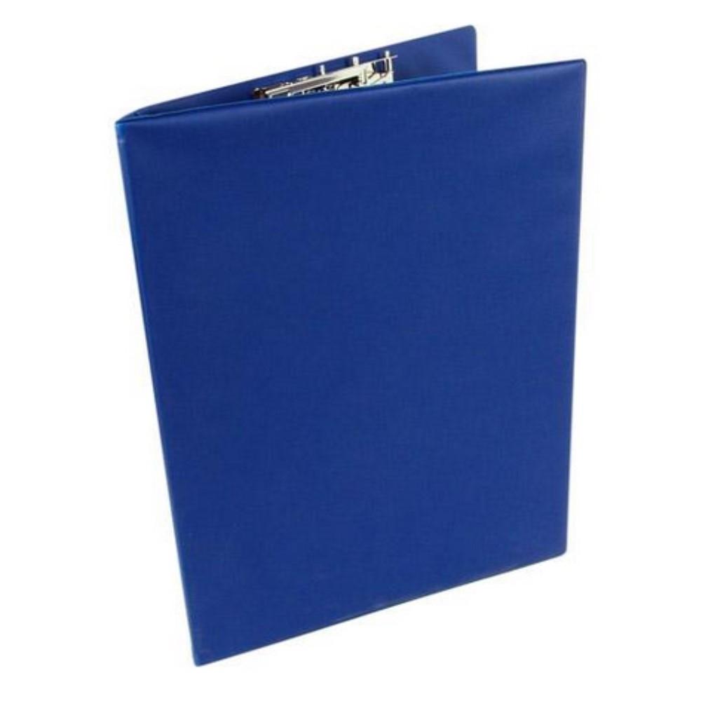 CARPETA FOLIO CLIP SUPERIOR AZUL CON TAPA