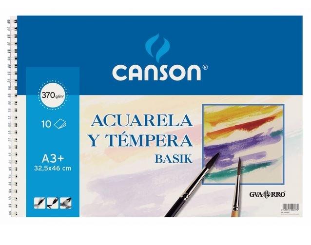 BLOCK ACUARELA CANSON BASIK A3+ 370G 10H