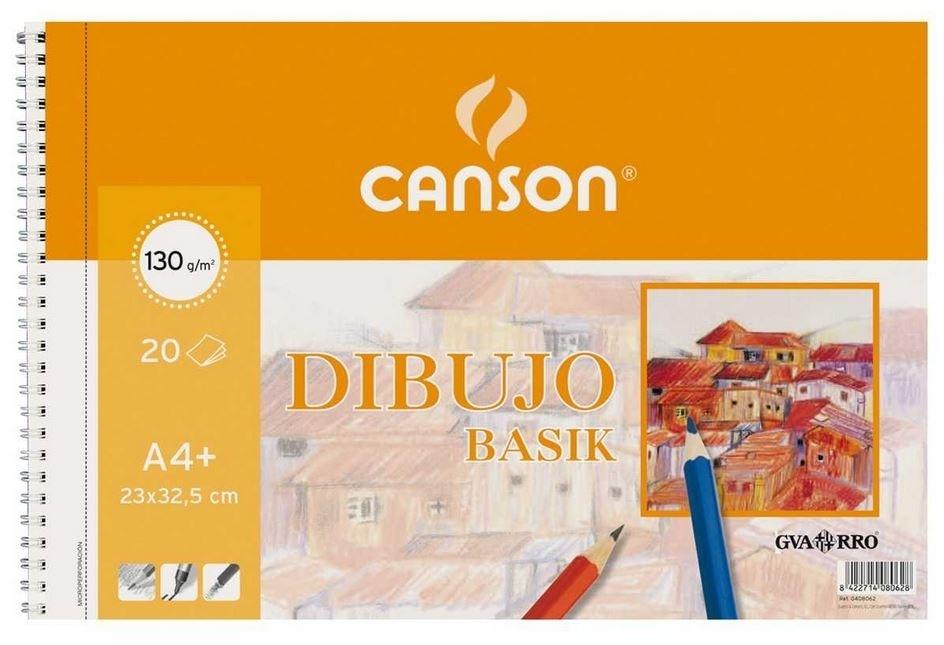 BLOCK DIBUJO A4+ SIN RECUADRO 230X325mm BASIK 130gr
