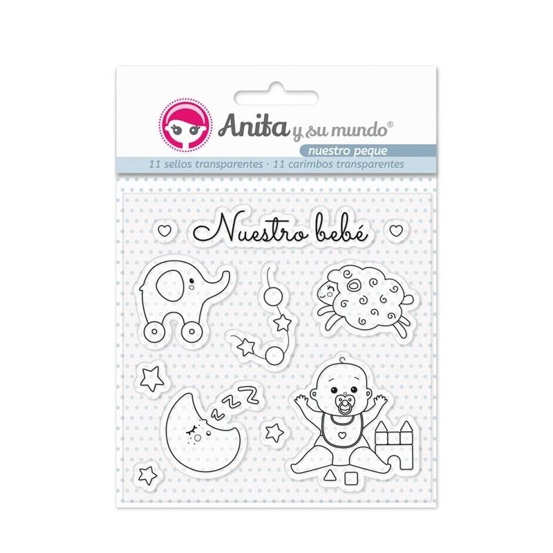 SELLOS TRANSPARENTES NUESTRO PEQUE PACK 11