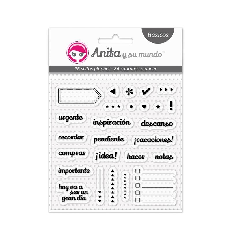 SELLOS TRANSPARENTES PLANNER 26 SET