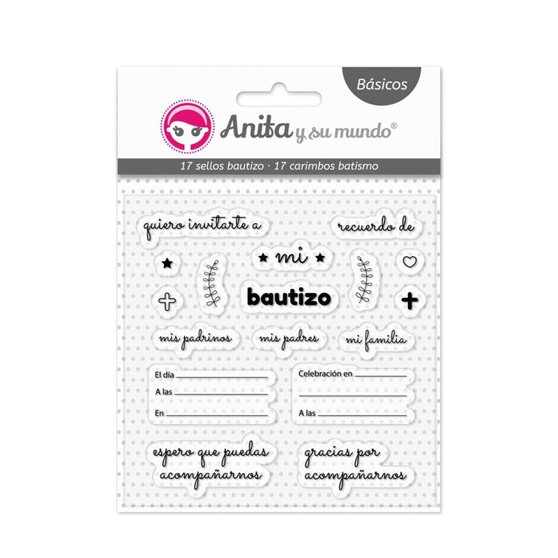 SELLOS TRANSPARENTES BAUTIZO SET 17