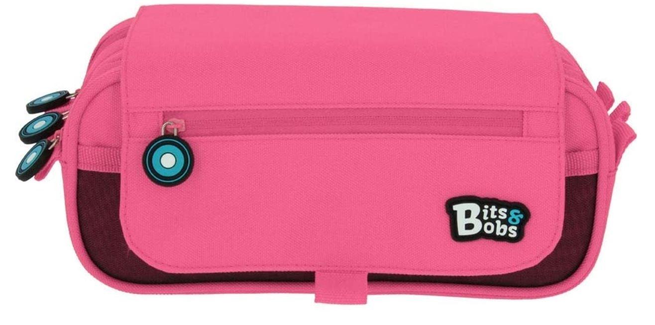 ESTUCHE PORTATODO TRIPLE BITS&BOBS ROSA CLARO