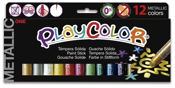 TEMPERA SOLIDA PLAYCOLOR ONE METALLIC 10GX12 UDS