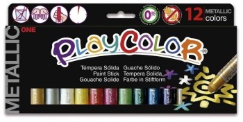 TEMPERA SOLIDA PLAYCOLOR ONE METALLIC 10GX12 UDS