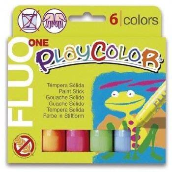 TEMPERA SOLIDA PLAYCOLOR FLUOR ONE 6
