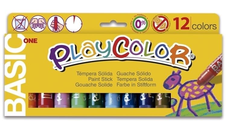 TEMPERA SOLIDA PLAYCOLOR 10GR 12 UNIDADES