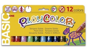 TEMPERA SOLIDA PLAYCOLOR 10GR 12 UNIDADES