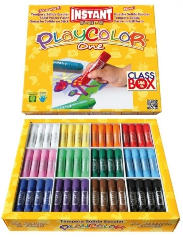 TEMPERA SOLIDA PLAYCOLOR ONE 10GR 144 UNIDADES