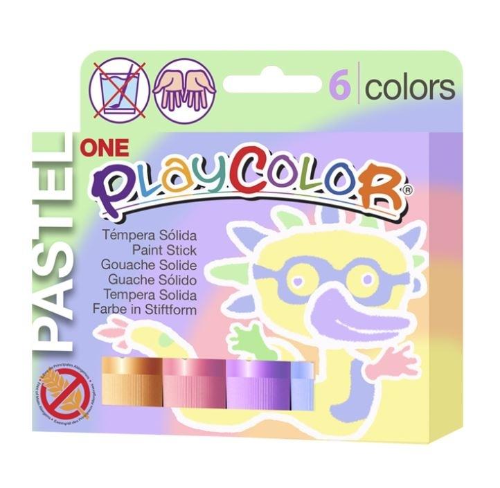 TEMPERA SOLIDA PLAYCOLOR PASTEL ONE 6
