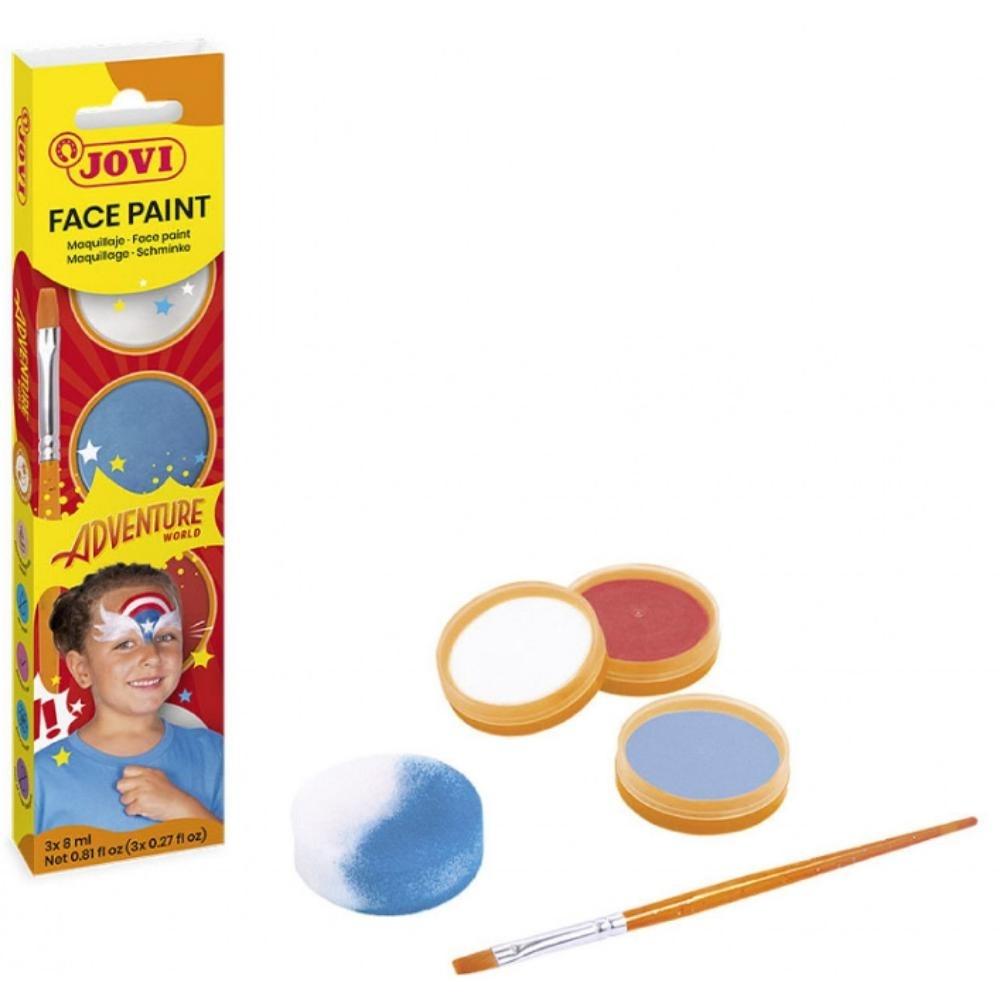 MAQUILLAJE ADVENTURE ESTUCHE 3 BOTEL 8ML CREMA+ACCESORIOS