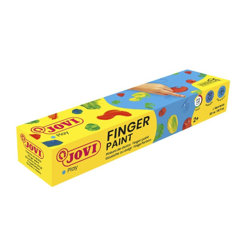 PINTURA A DEDOS JOVI 35 ML. 5 COLORES.